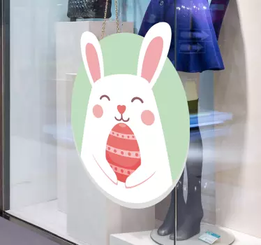 Schaufensteraufkleber Osterhase - TenStickers