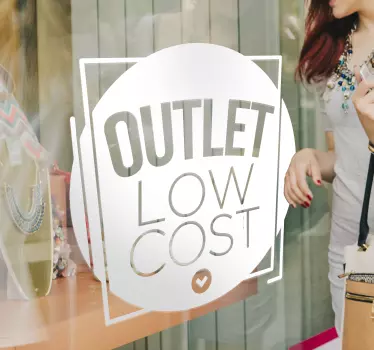 Schaufensteraufkleber Outlet low cost - TenStickers