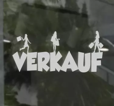 Schaufensteraufkleber Rabatt Shopping - TenStickers