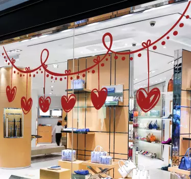 Schaufensteraufkleber Valentinstag - TenStickers
