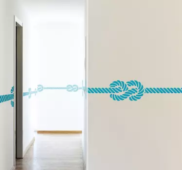 Wandtattoo maritim selbstklebend Jugendzimmer Schiffsknoten - TenStickers