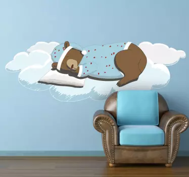 Schlafender Bär Aufkleber - TenStickers