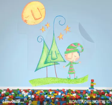 Schlafender Wald Aufkleber - TenStickers