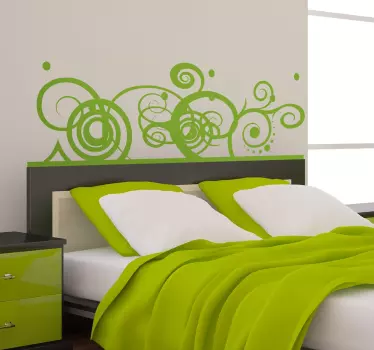 Schlafzimmer Wandtattoo Abstraktes Muster - TenStickers