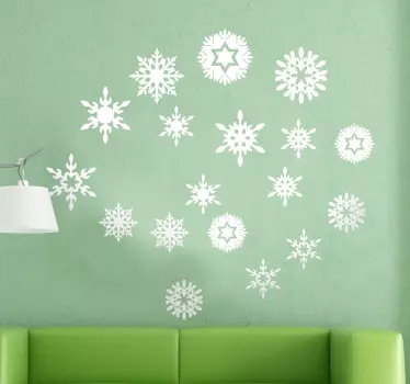 Schneeflocken Sticker - TenStickers