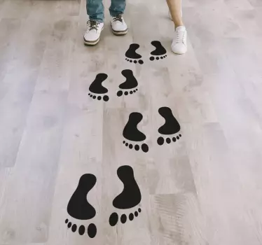 Bodenaufkleber Fußabdrücke - TenStickers