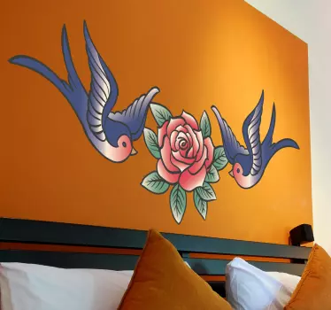 Wandtattoo Schlafzimmer Schwalbe - TenStickers