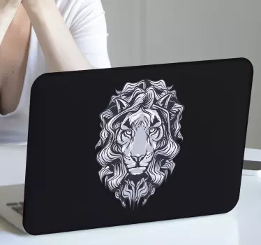 Schwarze löwe laptop skin - TenStickers