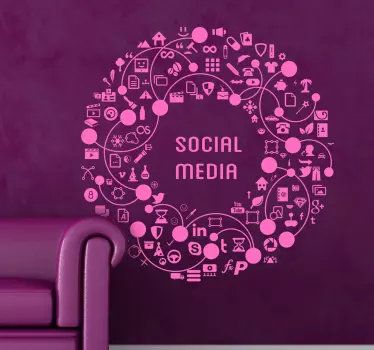 Social Media Sticker - TenStickers