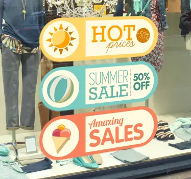 Sommer Sale Sticker - TenStickers