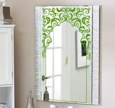 Arabisches elegantes Design Spiegel Aufkleber - TenStickers