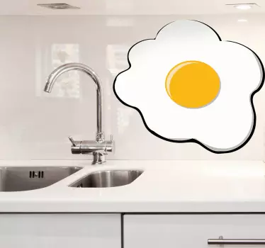 Spiegelei Wandtattoo Küche - TenStickers