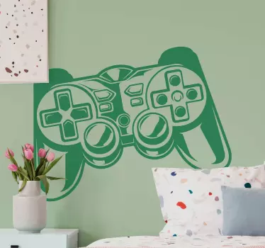 Spiel Aufkleber Gamecontroller schwarz - TenStickers