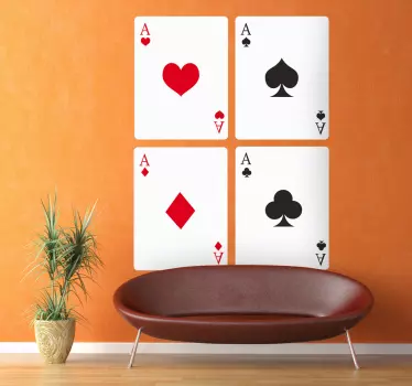 Spielkarten Aufkleber - TenStickers