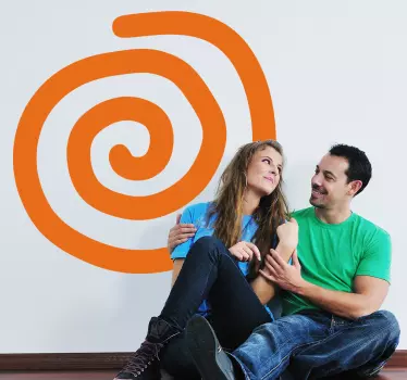 Wandtattoo Schlafzimmer Spirale modernes Design - TenStickers