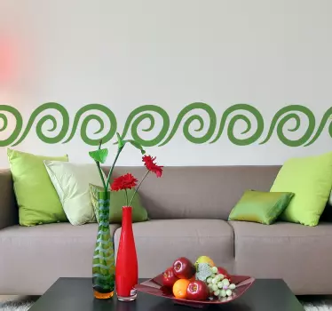 Spirale Bordüre Aufkleber - TenStickers