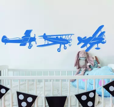 Spitfires Umriss Wandtattoo - TenStickers
