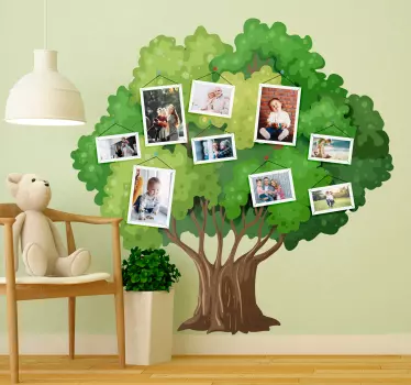 Wandtattoo Baum mit Bilderrahmen - TenStickers