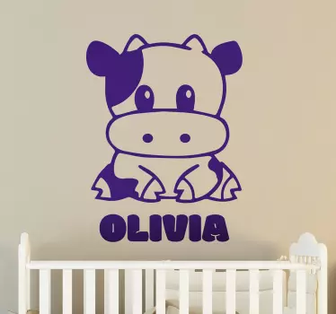 Sticker Baby Kleine Kuh - TenStickers