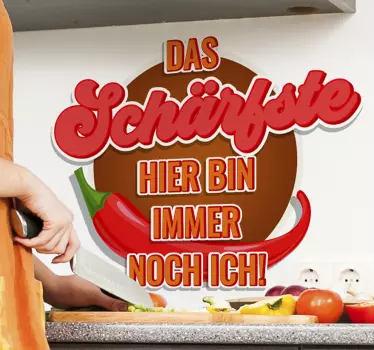 Essen Wandtattoo Küche - Das schärfste - TenStickers