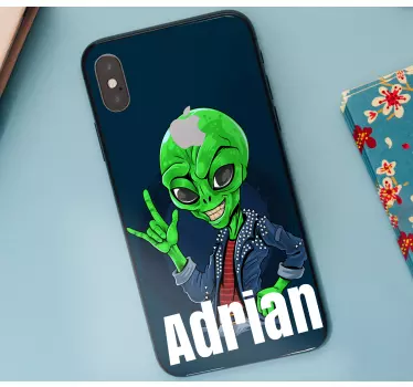 Sticker iphone alien charakter stimmung - TenStickers