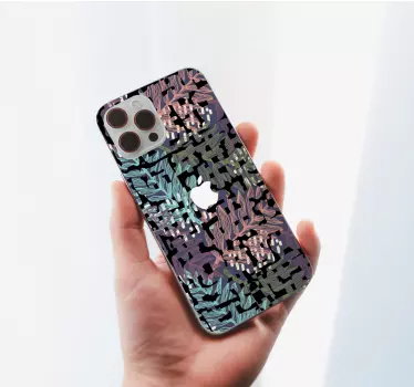 Sticker IPhone botanisches blattmotiv - TenStickers