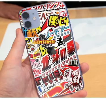 Sticker iphone bunte charakter aufkleber - TenStickers