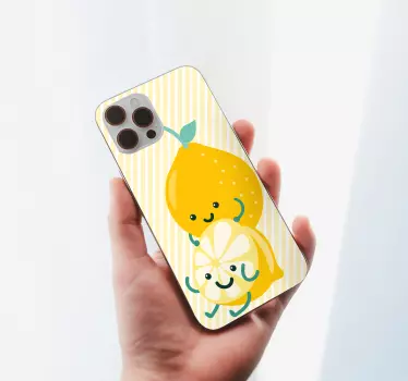 Sticker IPhone fröhliche zitrusfiguren - TenStickers