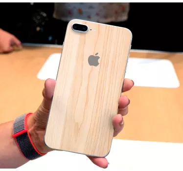 Sticker iphone holzmaserung cover - TenStickers