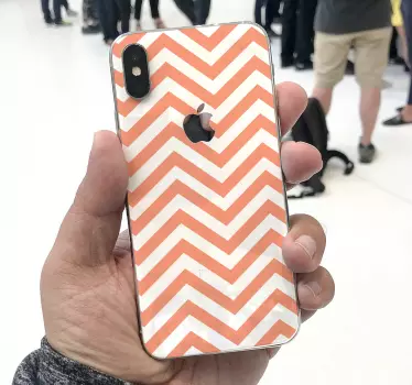 Sticker iphone im chevron-muster - TenStickers