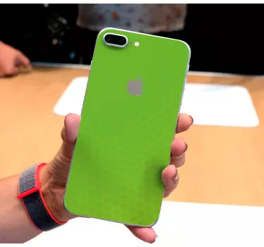 Sticker iphone leuchtend grünes cover - TenStickers