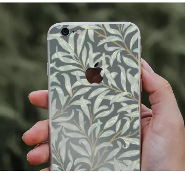 Sticker iphone mit blättriger textur - TenStickers