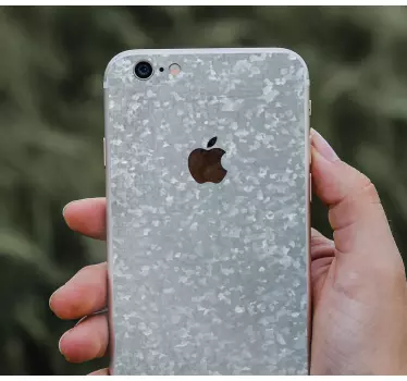 Sticker iphone mit strukturiertem grauen cover - TenStickers