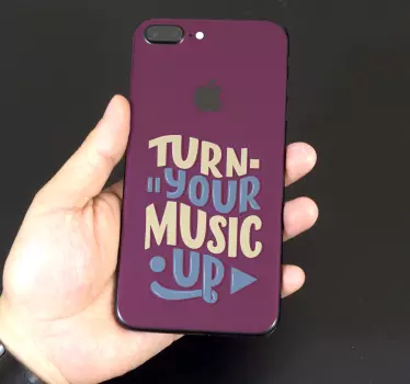 Sticker iphone musik vibrationsnachricht - TenStickers