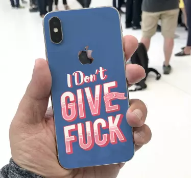 Sticker iphone mutige aussage sticker - TenStickers