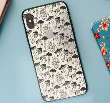 Sticker IPhone pilzillustration - TenStickers