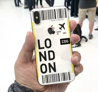Sticker IPhone london-ticket-stil - TenStickers
