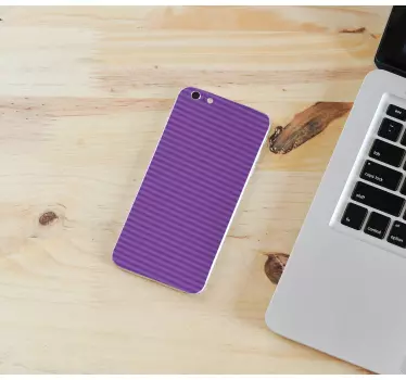 Sticker iphone rippendes lila cover - TenStickers