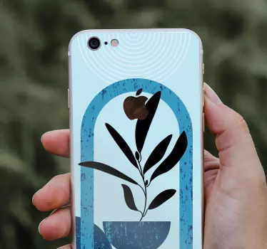 Sticker IPhone stilvolles grünmotiv - TenStickers