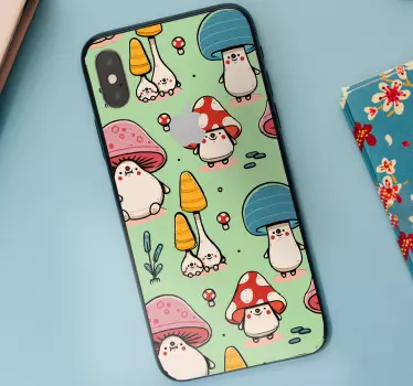 Sticker IPhone süße pilzwesen - TenStickers