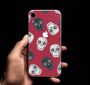 Sticker IPhone totenkopf-emblem - TenStickers