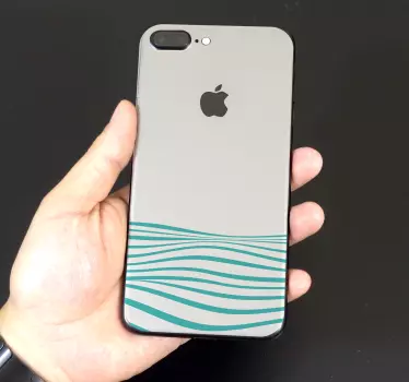 Sticker IPhone wellen-konzept - TenStickers
