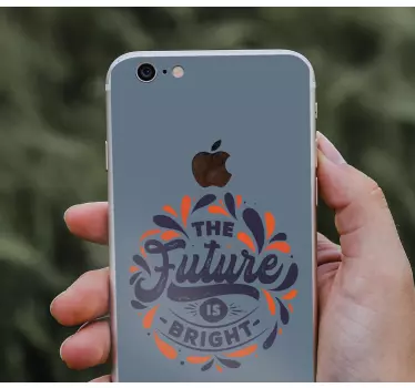 Sticker iphone zitat helle zukunft - TenStickers