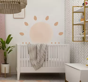 Sticker Natur Abstrakte minimale sonne - TenStickers