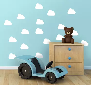 Sticker Set Wolken - TenStickers