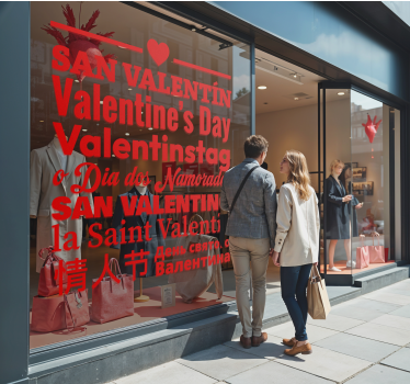 Sticker Valentinstag sprachen - TenStickers