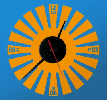 Strahlen Uhr Aufkleber - TenStickers