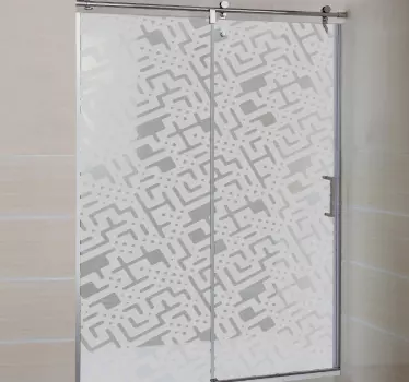 Stromkreis Duschwand Aufkleber - TenStickers