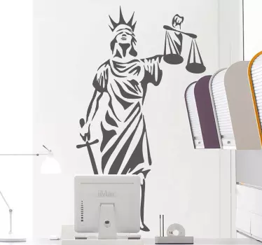 Symbol Justica Sticker - TenStickers