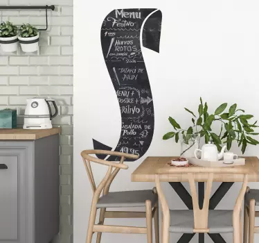 Tafelfolie geschwungenes Design - TenStickers